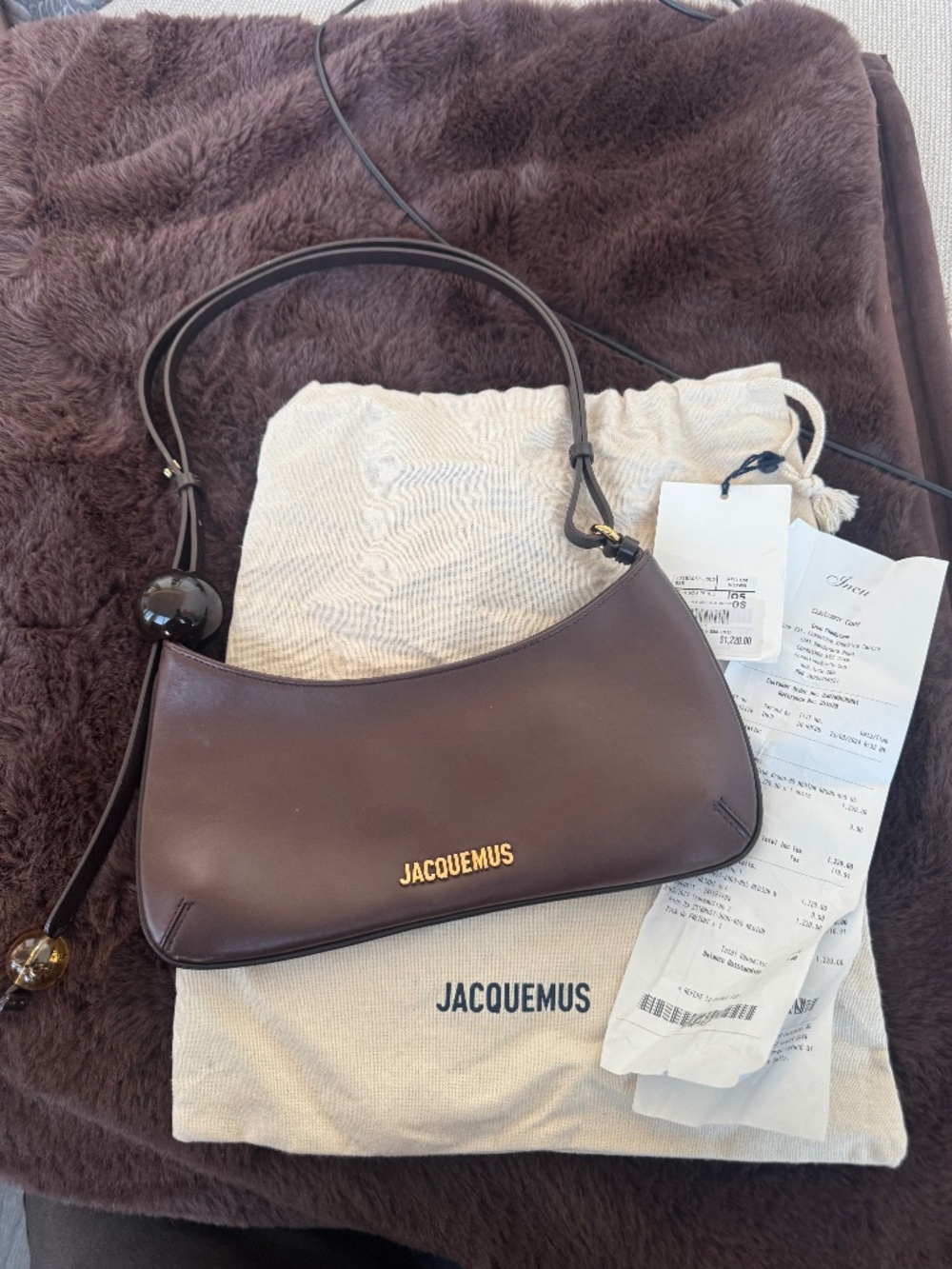 authentic jacquemus le bisou bag